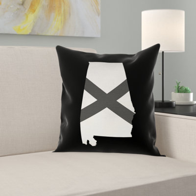 Alabama Flag IndoorOutdoor Pillows Alabama 16 x 16 Decorative Pillow Set